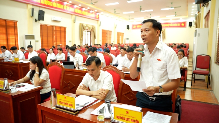 Thường trực HĐND xã Dương Hoà tổ chức phiên họp giải trình về tiến độ giải ngân vốn đầu tư công trên địa bàn xã- Ảnh 9.