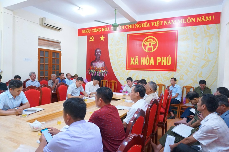 Hội nghị Ban chỉ đạo công tác quản lý giết mổ, vận chuyển, kinh doanh động vật, sản phẩm động vật trên địa bàn xã Hoà Phú- Ảnh 1.