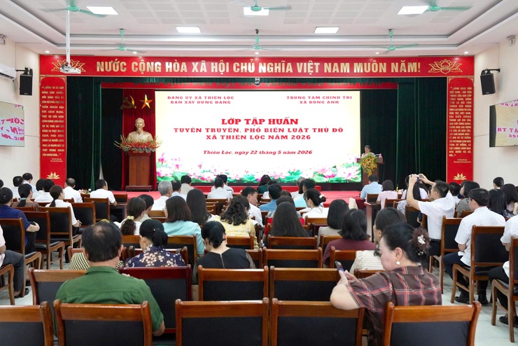 Xã Thiên Lộc tổ chức lớp tập huấn tuyên truyền, phổ biến Luật Thủ đô năm 2026- Ảnh 1.