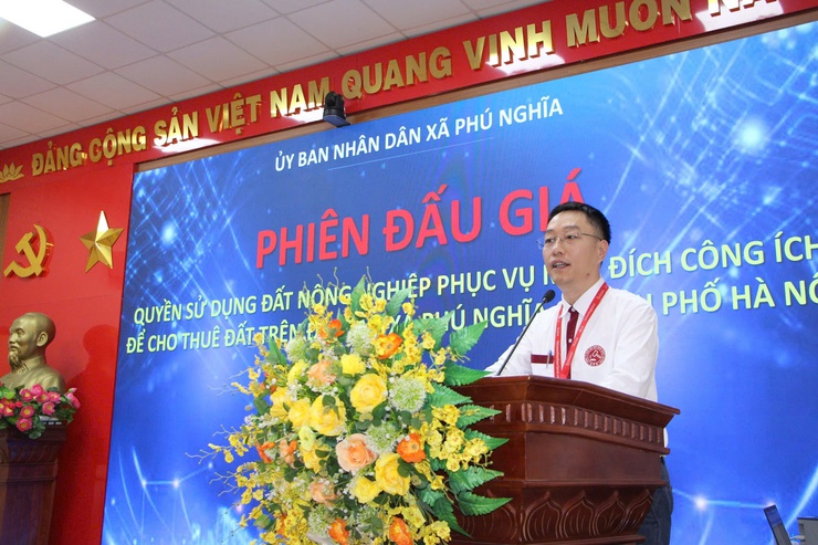 UBND xã Phú Nghĩa tổ chức thành công  phiên đấu giá quyền sử dụng đất công ích cho thuê sản xuất nông nghiệp - Ảnh 3.