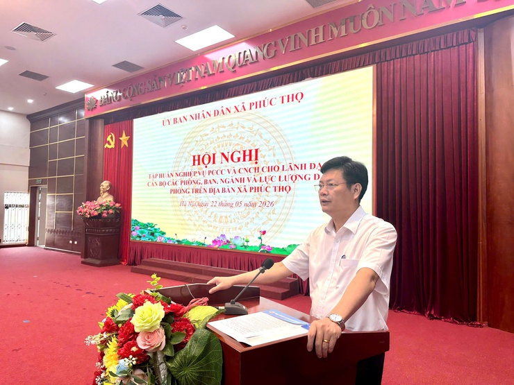 Phúc Thọ tập huấn nghiệp vụ phòng cháy, chữa cháy và cứu nạn, cứu hộ (Lớp 1) năm 2026- Ảnh 1.