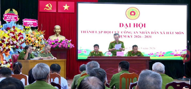 Đại hội thành lập Hội Cựu Công an nhân dân xã Hát Môn nhiệm kỳ 2026–2031- Ảnh 4.