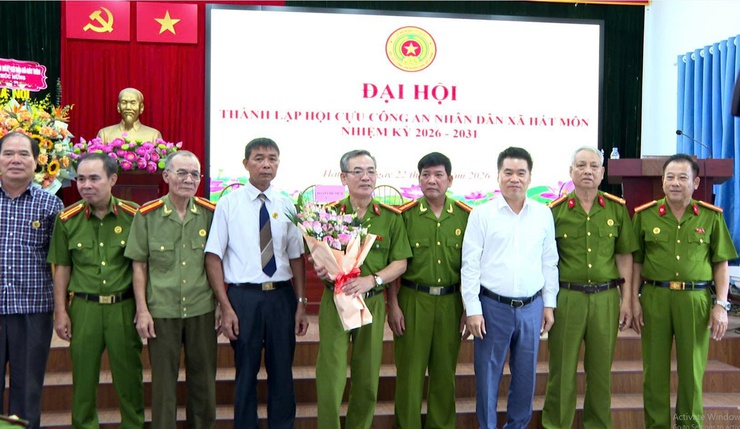 Đại hội thành lập Hội Cựu Công an nhân dân xã Hát Môn nhiệm kỳ 2026–2031- Ảnh 3.