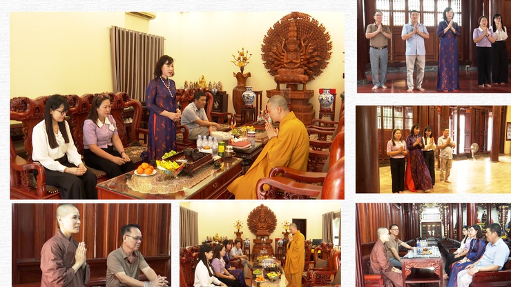 Đồng chí Phó Chủ tịch UBND xã Nguyễn Thị Bích Phượng Thăm hỏi, tặng quà, chúc mừng các chức sắc tôn giáo nhân dịp đại lễ phật đản năm 2026- Ảnh 2.