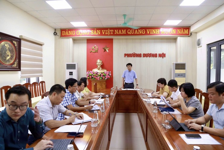 HĐND phường Dương Nội khảo sát công tác quản lý, khai thác chợ- Ảnh 1.