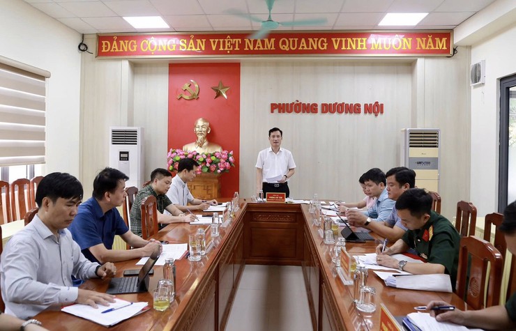 Hội đồng Giáo dục quốc phòng an ninh phường Dương Nội triển khai kế hoạch công tác năm 2026- Ảnh 1.