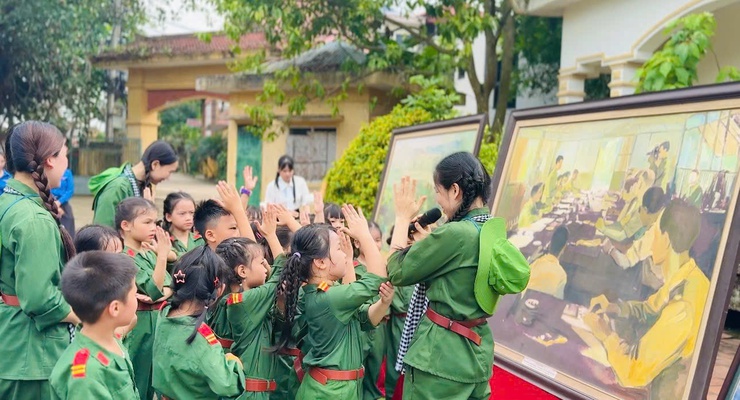 HÀNH TRÌNH VỀ ĐỊA CHỈ ĐỎ TẠI KHU DI TÍCH CÁCH MẠNG TRUNG GIÃ.- Ảnh 6.