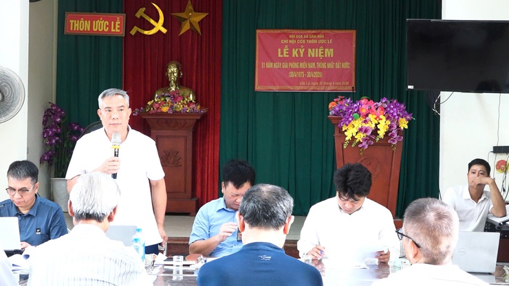 Hội nghị lấy ý kiến nhân dân về phương án bồi thường, hỗ trợ giải phóng mặt bằng đợt 1 thực hiện Dự án đầu tư xây dựng Khu đô thị thể thao Olympic trên địa bàn thôn Ước Lễ.- Ảnh 1.