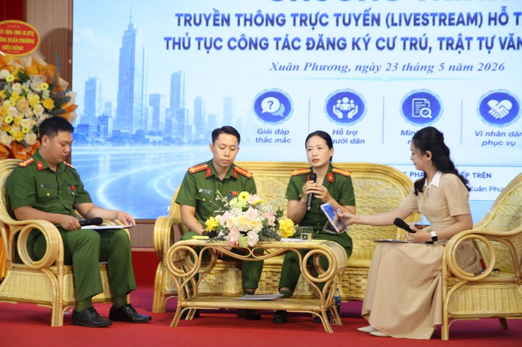 Phường Xuân Phương ra mắt mô hình truyền thông trực tuyến hỗ trợ giải đáp thủ tục hành chính- Ảnh 7.