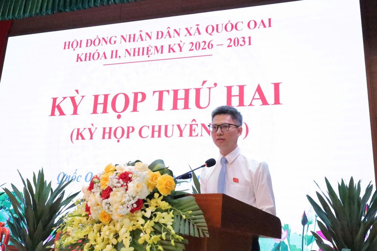 KỲ HỌP THỨ HAI HĐND XÃ QUỐC OAI QUYẾT NGHỊ NHIỀU NỘI DUNG QUAN TRỌNG CHO GIAI ĐOẠN PHÁT TRIỂN MỚI- Ảnh 4.