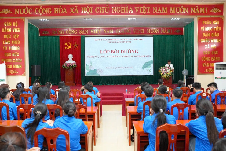 Nâng cao nghiệp vụ công tác đoàn và phong trào thanh niên các xã Thanh Oai, Tam Hưng, Dân Hòa- Ảnh 1.