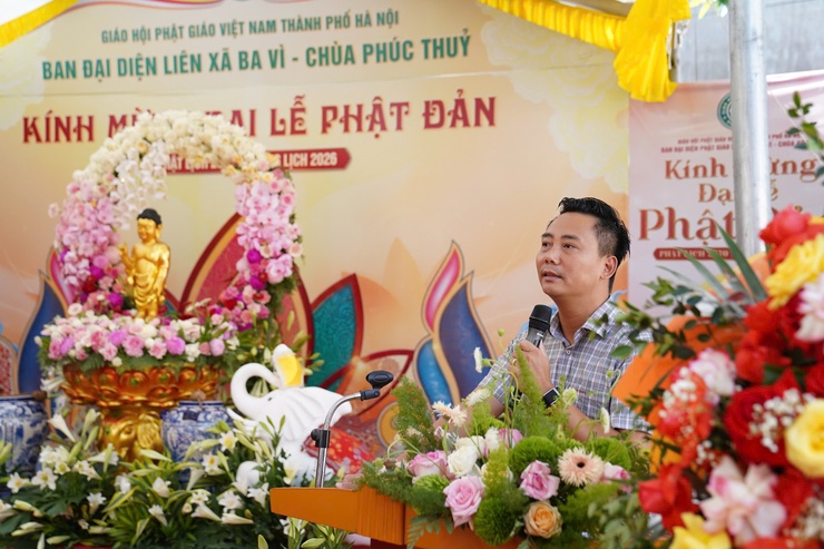 Ban đại diện Phật giáo liên xã Ba Vì phối hợp với Tiểu Ban quản lý di tích chùa Xóm Hạ (Chùa Phúc Thủy), xã Minh Châu thành kính tổ chức Đại lễ Phật đản Phật lịch 2570 - Dương lịch 2026- Ảnh 5.