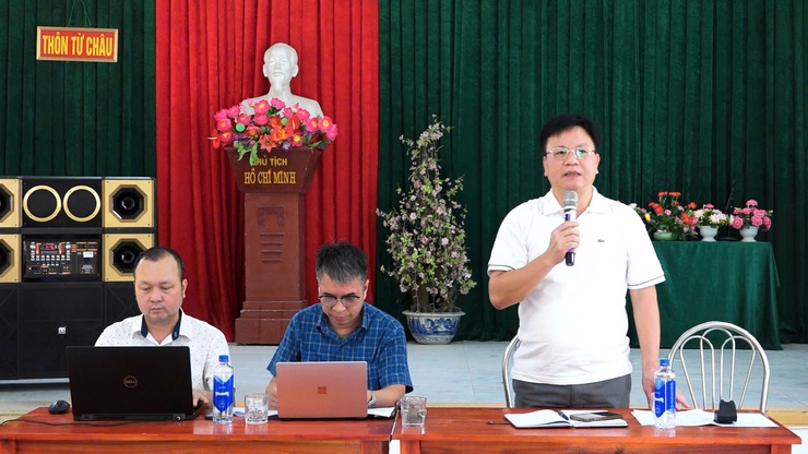 HỌP DÂN LẤY Ý KIẾN VỀ DỰ THẢO PHƯƠNG ÁN BỒI THƯỜNG, HỖ TRỢ GIẢI PHÓNG MẶT BẰNG THỰC HIỆN DỰ ÁN ĐẦU TƯ XÂY DỰNG KHU ĐÔ THỊ THỂ THAO OLYMPIC TRÊN ĐỊA BÀN THÔN TỪ CHÂU, XÃ DÂN HÒA, THÀNH PHỐ HÀ NỘI - Ảnh 8.