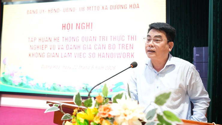 Xã Dương Hoà số hoá công tác quản trị hành chính, nâng cao năng lực thực thi công vụ - Ảnh 3.