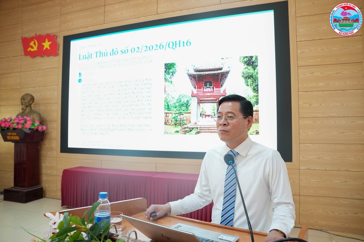 HỘI NGHỊ TUYÊN TRUYỀN LUẬT THỦ ĐÔ TRÊN ĐỊA BÀN XÃ HƯNG ĐẠO NĂM 2026- Ảnh 2.