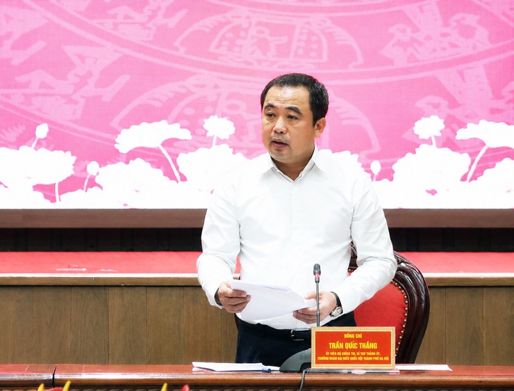 Hà Nội làm việc với Đoàn công tác Trung ương và Thường trực Ban Chỉ đạo xây dựng Đề án đổi mới mô hình phát triển đất nước- Ảnh 3.