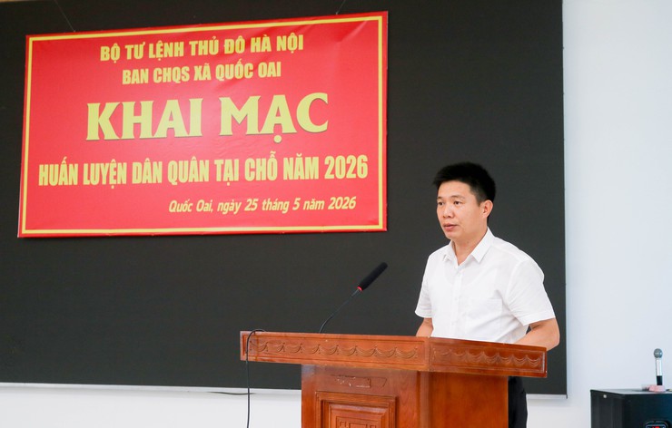 Khai mạc lớp Huấn luyện Dân quân Tại chỗ năm 2026- Ảnh 4.