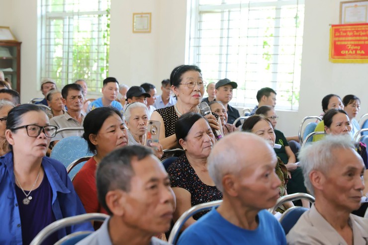 UBND xã Thượng Phúc lấy ý kiến nhân dân Thôn Mễ Sơn về dự thảo phương án bồi thường, hỗ trợ giải phóng mặt bằng Dự án Khu đô thị thể thao Quốc tế Hà Nội- Ảnh 3.