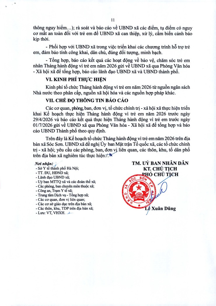 XÃ SÓC SƠN THỰC HIỆN THÁNG HÀNH ĐỘNG VÌ TRẺ EM, NĂM 2026- Ảnh 11.