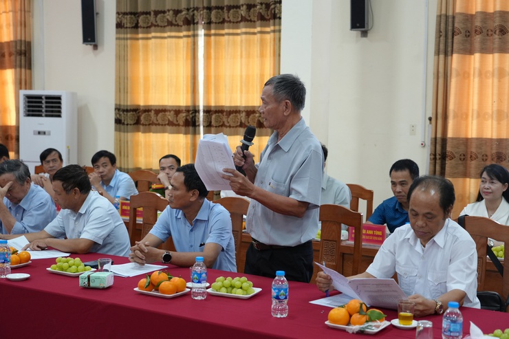 Đảng ủy xã Liên Minh lấy ý kiến về phương án sắp xếp thôn, cụm dân cư trên địa bàn xã- Ảnh 4.