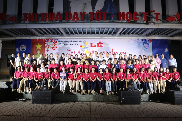 RỰC RỠ VÀ ẤM ÁP: LỄ TRI ÂN VÀ DẠ TIỆC TUỔI 15 ĐẦY ĐONG ĐẦY CẢM XÚC CỦA HỌC SINH KHỐI 9 – TRƯỜNG TH&THCS MỸ ĐỨC- Ảnh 12.