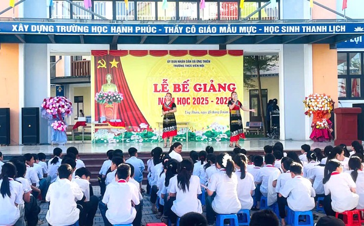 TRƯỜNG THCS VIÊN NỘI TỔ CHỨC LỄ TỔNG KẾT 
NĂM HỌC 2025 – 2026- Ảnh 4.