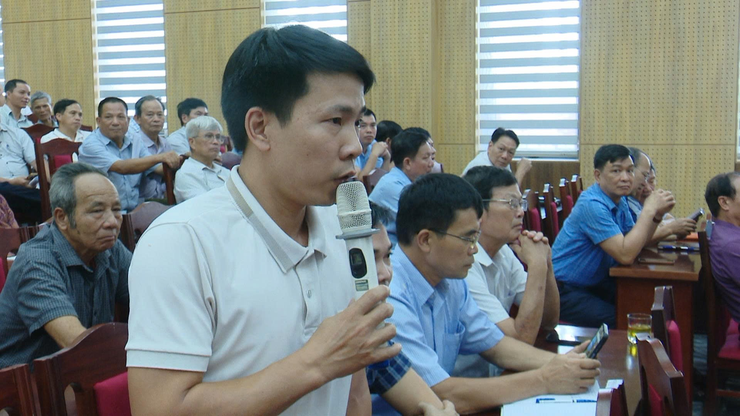 Hội nghị lấy ý kiến nhân dân về phương án dự kiến sắp xếp thôn, cụm dân cư, tổ dân phố trên địa bàn xã- Ảnh 4.