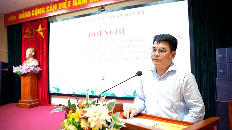 Đảng uỷ UBND xã tổ chức hội nghị quán triệt, tuyên truyền, thực hiện Nghị quyết số 02-NQ/TW ngày 17/3/2026 của Bộ Chính trị và Nghị quyết Hội nghị lần thứ II Ban Chấp hành Trung ương Đảng khóa XIV

- Ảnh 2.