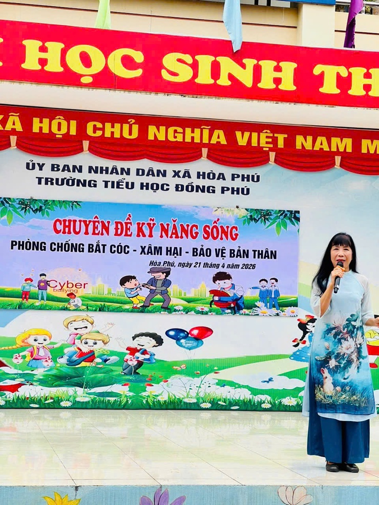 Một số trường học trên địa bàn xã Hòa Phú tổ chức giáo dục kỹ năng sống, phòng chống bắt cóc, xâm hại và bảo vệ bản thân- Ảnh 5.