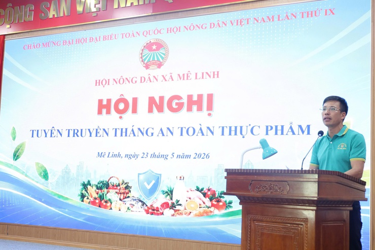 Hội Nông dân xã Mê Linh tổ chức Hội nghị Tuyên truyền về An toàn thực phẩm- Ảnh 1.