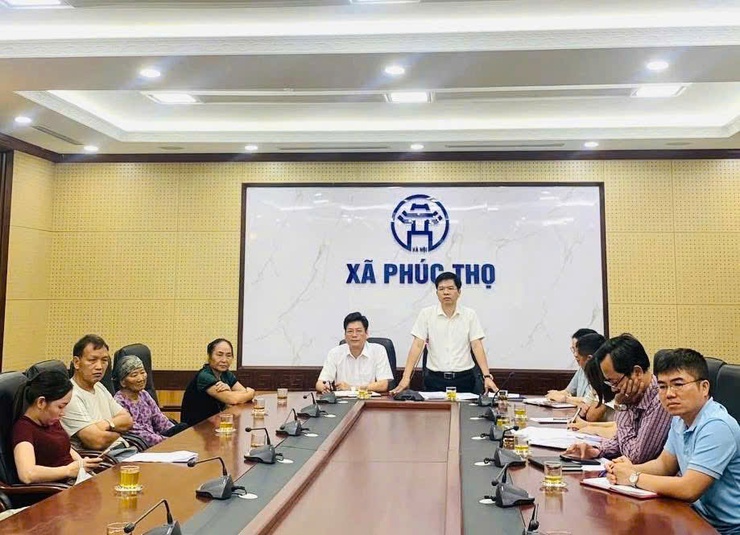 UBND XÃ LÀM VIỆC VỚI CÁC HỘ GIA ĐÌNH, CÁ NHÂN LIÊN QUAN ĐẾN DỰ ÁN NÂNG CẤP TUYẾN ĐƯỜNG LIÊN XÃ LONG XUYÊN – XUÂN ĐÌNH- Ảnh 1.
