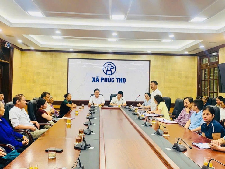 UBND XÃ LÀM VIỆC VỚI CÁC HỘ GIA ĐÌNH, CÁ NHÂN LIÊN QUAN ĐẾN DỰ ÁN NÂNG CẤP TUYẾN ĐƯỜNG LIÊN XÃ LONG XUYÊN – XUÂN ĐÌNH- Ảnh 5.