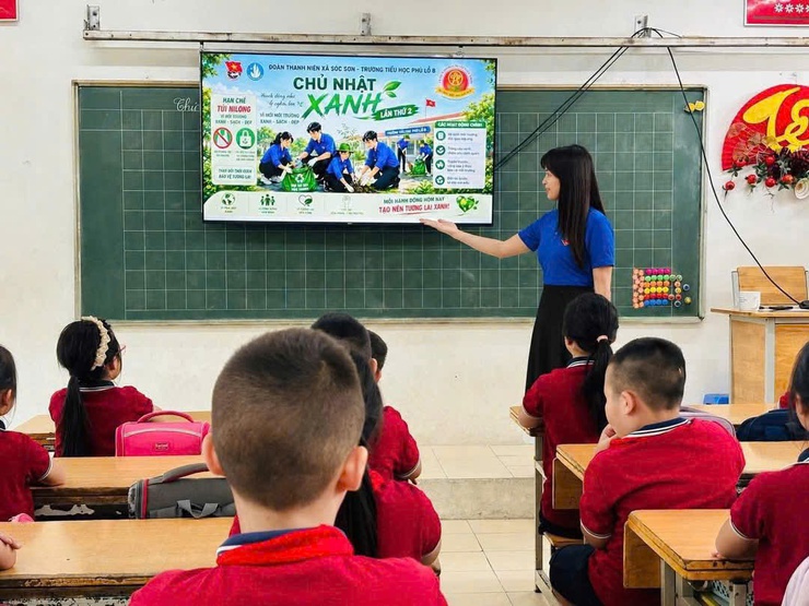 TUỔI TRẺ XÃ SÓC SƠN HƯỞNG ỨNG "NGÀY CHỦ NHẬT XANH" TOÀN QUỐC LẦN THỨ II NĂM 2026- Ảnh 1.