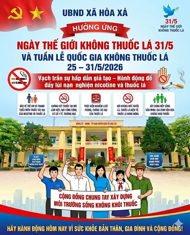 Hưởng ứng Ngày Thế giới Không Thuốc lá (31/5/2026):
ĐỪNG ĐỂ THUỐC LÁ "ĐỐT" MẤT TƯƠNG LAI CỦA BẠN VÀ THẾ HỆ MAI SAU!- Ảnh 1.