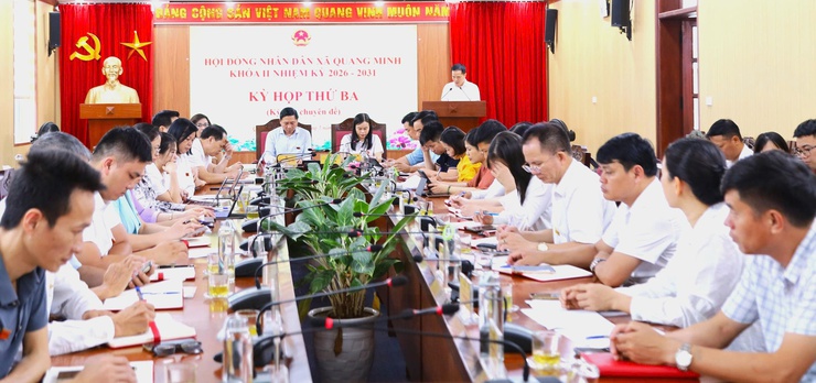 Khai mạc kỳ họp HĐND xã Quang Minh khóa II, nhiệm kỳ 2026 – 2031- Ảnh 1.