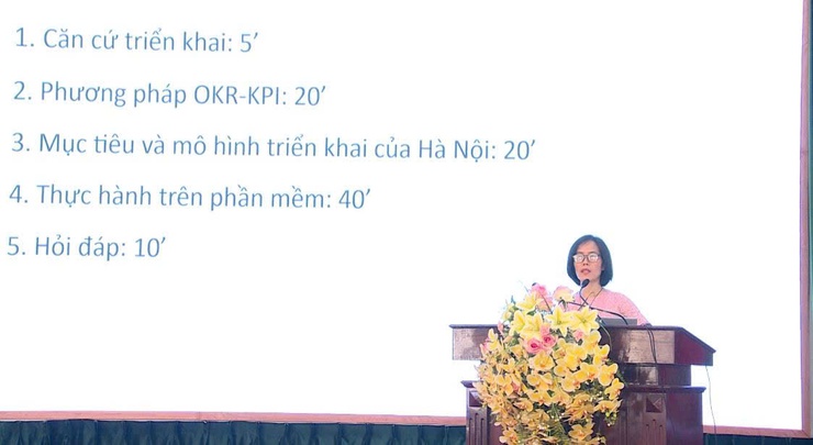 Xã Phúc Lộc tập huấn quản trị mục tiêu theo OKR/KPI và triển khai Hanoi Work- Ảnh 3.