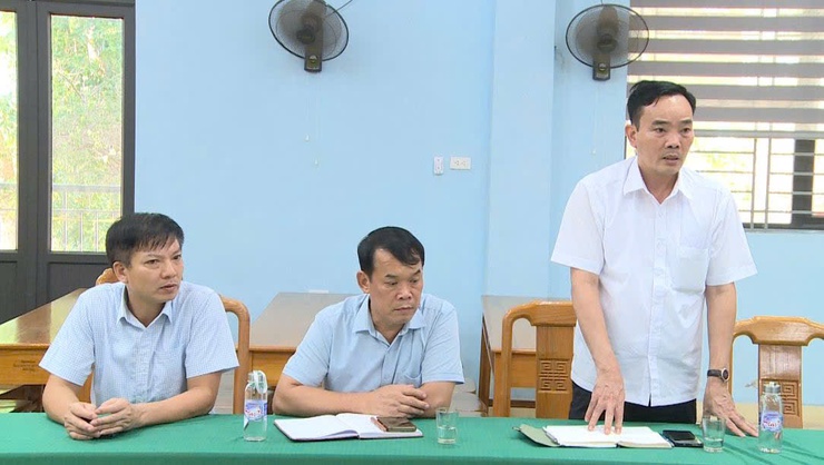 Đoàn công tác UBND xã Phúc Lộc kiểm tra công tác chuẩn bị các điểm thi vào lớp 10 THPT trên địa bàn xã- Ảnh 10.
