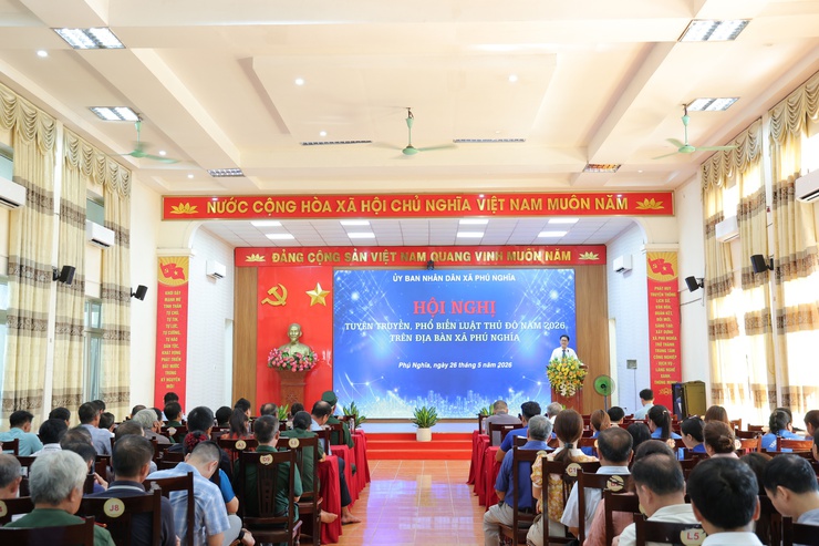 Ủy ban nhân dân xã Phú Nghĩa tổ chức Hội nghị Tuyên truyền, phổ biến Luật Thủ đô 2026- Ảnh 1.