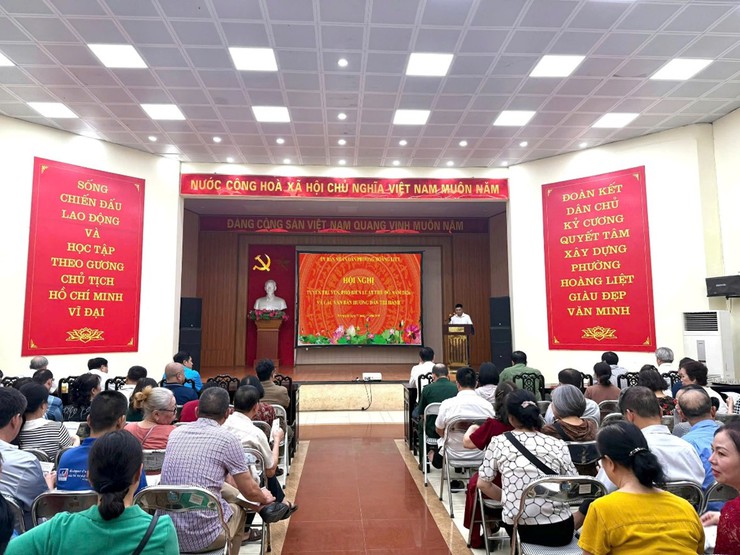 Phường Hoàng Liệt tổ chức hội nghị tuyên truyền, phổ biến Luật Thủ đô năm 2026 và các văn bản hướng dẫn thi hành- Ảnh 1.