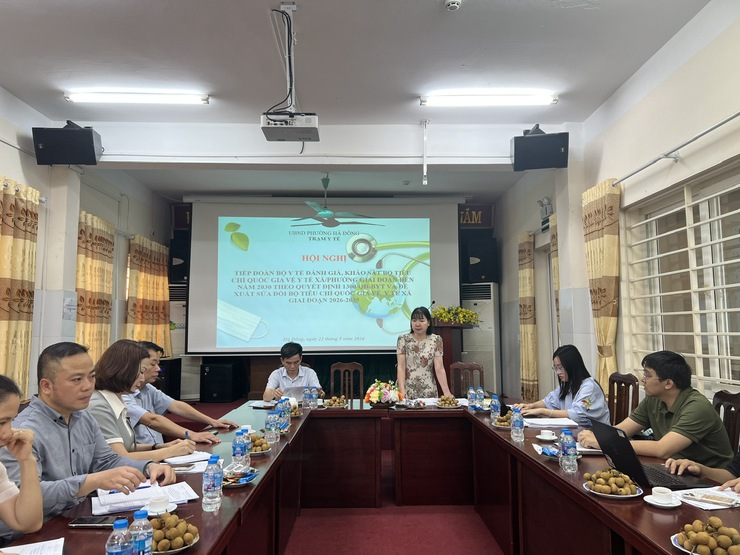 Bộ y tế đánh giá thực hiện bộ  tiêu chí Quốc gia về Y tế xã theo Quyết định 1300/QĐ-BYT tại phường Hà Đông- Ảnh 1.