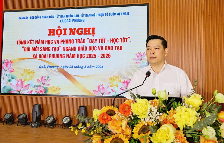 Xã Đoài Phương tuyên dương, khen thưởng các tập thể, cá nhân tiêu biểu trong phong trào thi đua “Dạy tốt - Học tốt”, “Đổi mới sáng tạo, nâng cao chất lượng giáo dục, đào tạo”  - Ảnh 2.