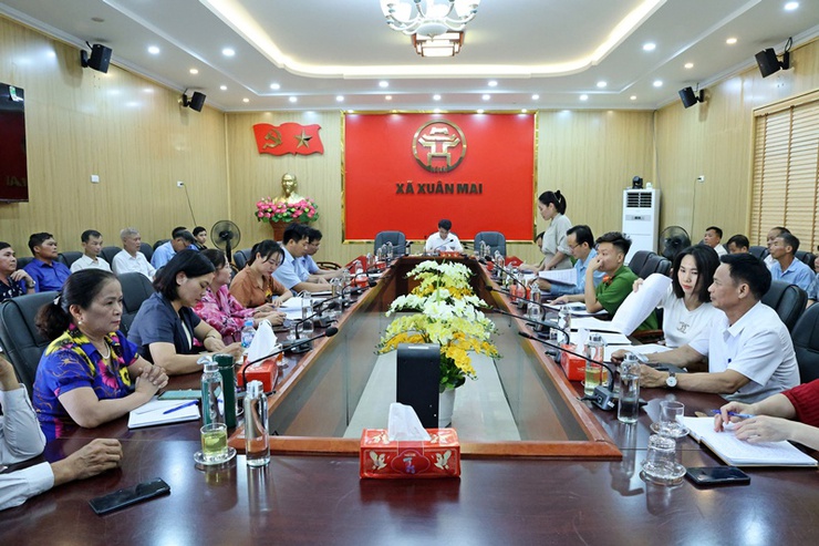 Xuân Mai quyết tâm hoàn thành tích hợp tài khoản an sinh xã hội, cấp chữ ký số cá nhân trên VNeID cho người dân- Ảnh 1.