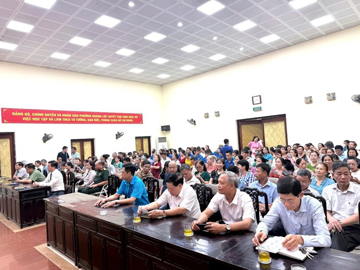 Phường Hoàng Liệt tổ chức hội nghị tuyên truyền, phổ biến Luật Thủ đô năm 2026 và các văn bản hướng dẫn thi hành- Ảnh 3.