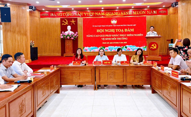 Phường Thanh Liệt tọa đàm nâng cao giải pháp khắc phục điểm nghẽn vệ sinh môi trường- Ảnh 7.