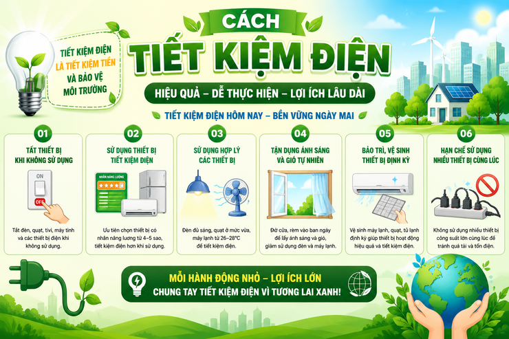 Sử dụng điện hiệu quả trong những ngày nắng nóng- Ảnh 1.