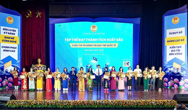 Phường Hà Đông đạt thành tích xuất sắc trong Cuộc thi Tài năng Tin học trẻ quốc tế thành phố Hà Nội, năm học 2025 - 2026- Ảnh 1.
