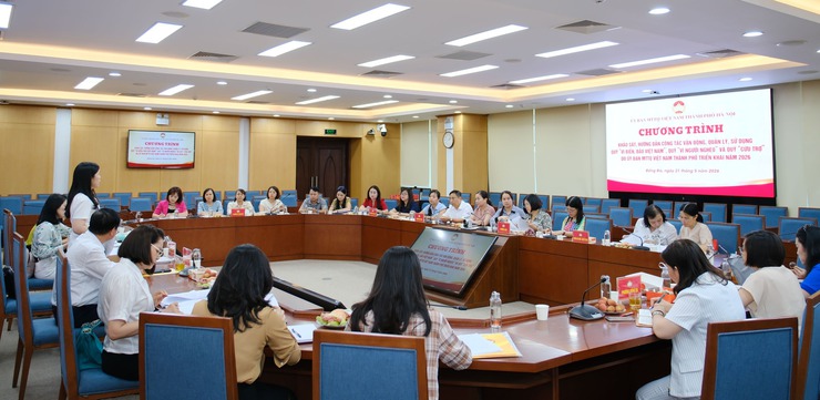 ỦY BAN MTTQ VIỆT NAM THÀNH PHỐ HÀ NỘI KHẢO SÁT CÔNG TÁC VẬN ĐỘNG, QUẢN LÝ VÀ SỬ DỤNG CÁC LOẠI QUỸ TẠI PHƯỜNG VĂN MIẾU - QUỐC TỬ GIÁM- Ảnh 1.