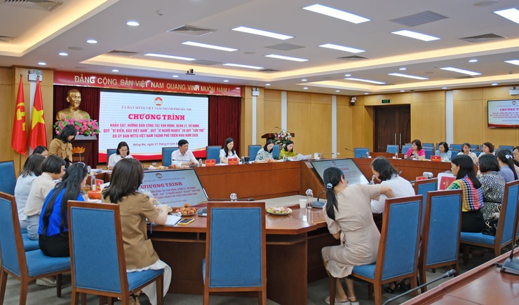 ỦY BAN MTTQ VIỆT NAM THÀNH PHỐ HÀ NỘI KHẢO SÁT CÔNG TÁC VẬN ĐỘNG, QUẢN LÝ VÀ SỬ DỤNG CÁC LOẠI QUỸ TẠI PHƯỜNG VĂN MIẾU - QUỐC TỬ GIÁM- Ảnh 2.
