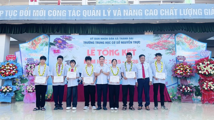 TỔNG KẾT NĂM HỌC 2025 – 2026 TRƯỜNG THCS NGUYỄN TRỰC- Ảnh 1.