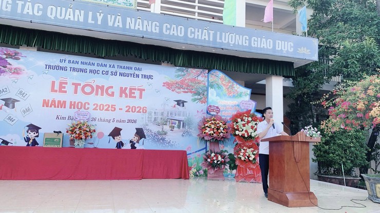 TỔNG KẾT NĂM HỌC 2025 – 2026 TRƯỜNG THCS NGUYỄN TRỰC- Ảnh 2.